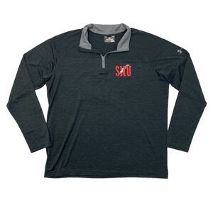 Under Armour Shirt Mens L Large Gray Tech 1/4 Zip Southern Nazarene University